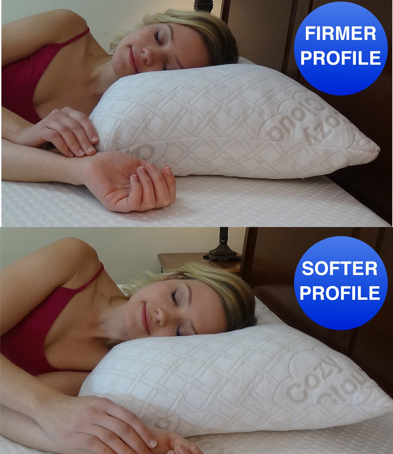 CozyCloud Deluxe 2 in 1 Adjustable Memory Foam Pillow CozyCloud Sleep